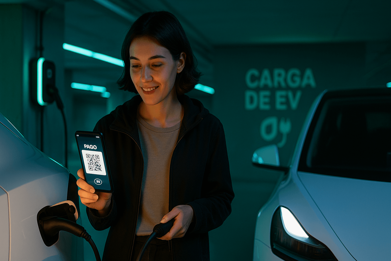 Persona intentando usar móvil sin señal